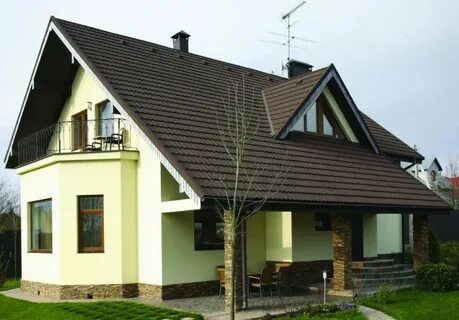 Сочетание цветов с коричневой крышей