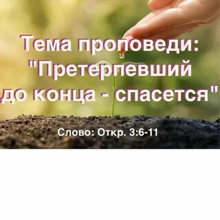 Претерпевший же до конца спасется