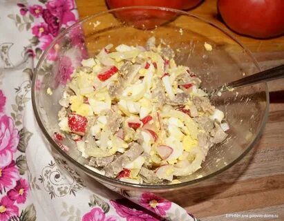 Салат с желудками рецепт