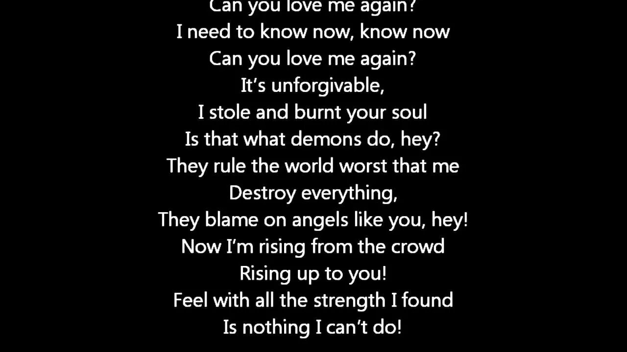 Need you love me again