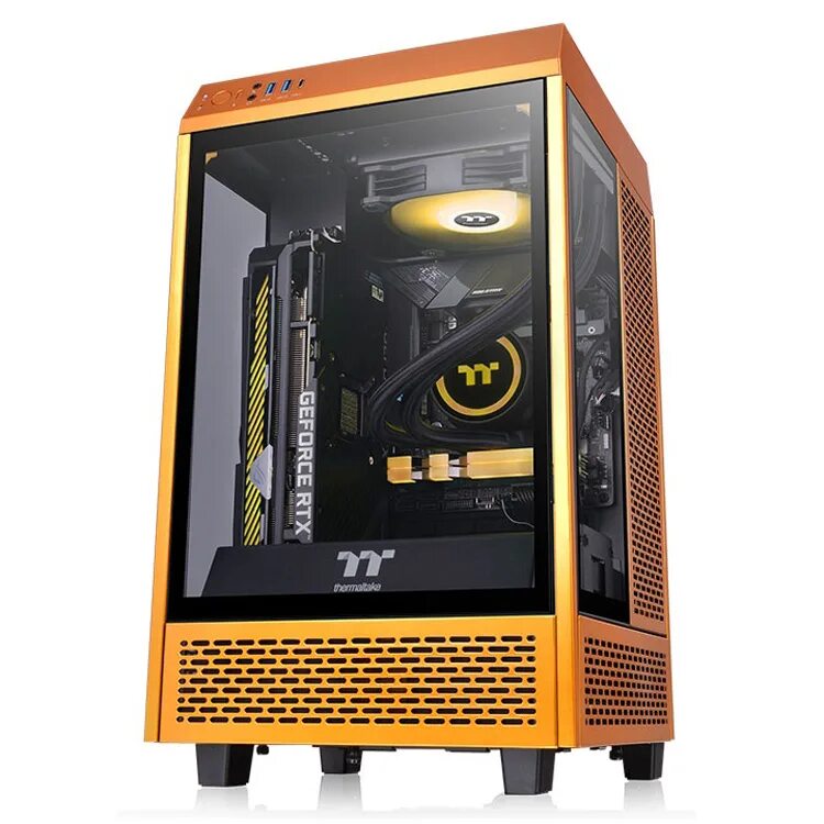 Thermaltake gold. Thermaltake the Tower 100. Thermaltake the Tower 100 Mini. Thermaltake the Tower 100 Gold. Корпус Thermaltake the Tower 100.