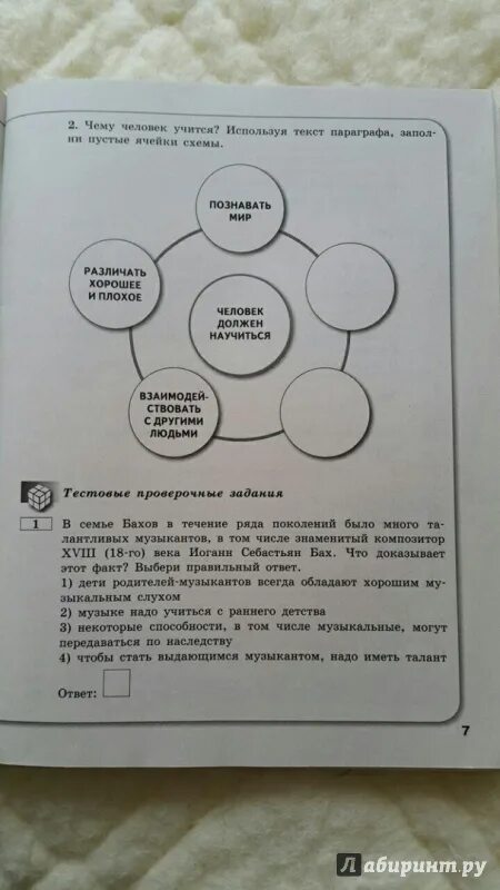 Обществознание 5 класс задания. Обществознание тестовые задания 5 класс.