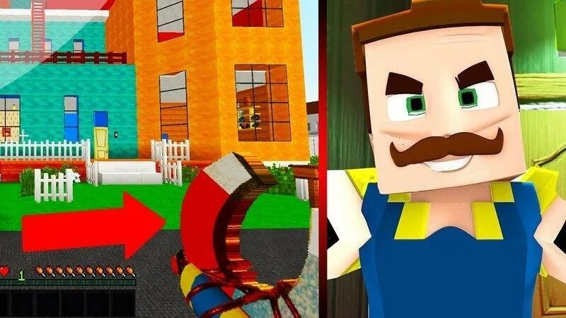 Дом соседа в МАЙНКРАФТЕ. Привет сосед в МАЙНКРАФТЕ. Майнкрафт hello Neighbor. Привет сосед майнкрафт игра. Игру майнкрафт привет сосед