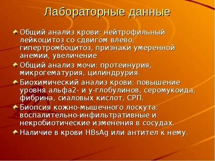 Признаки умеренной
