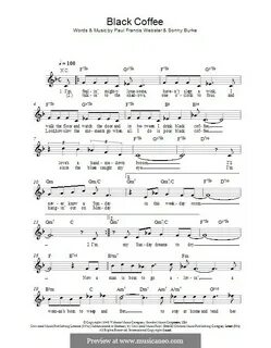 Черный кофе аккорды