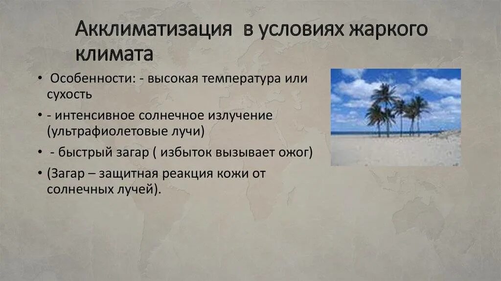 Как правильно писать акклиматизация. Акклиматизация к жаркому климату. особенности акклиматизации в жарком климате. акклиматизация на юге.