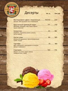 Вес десерта