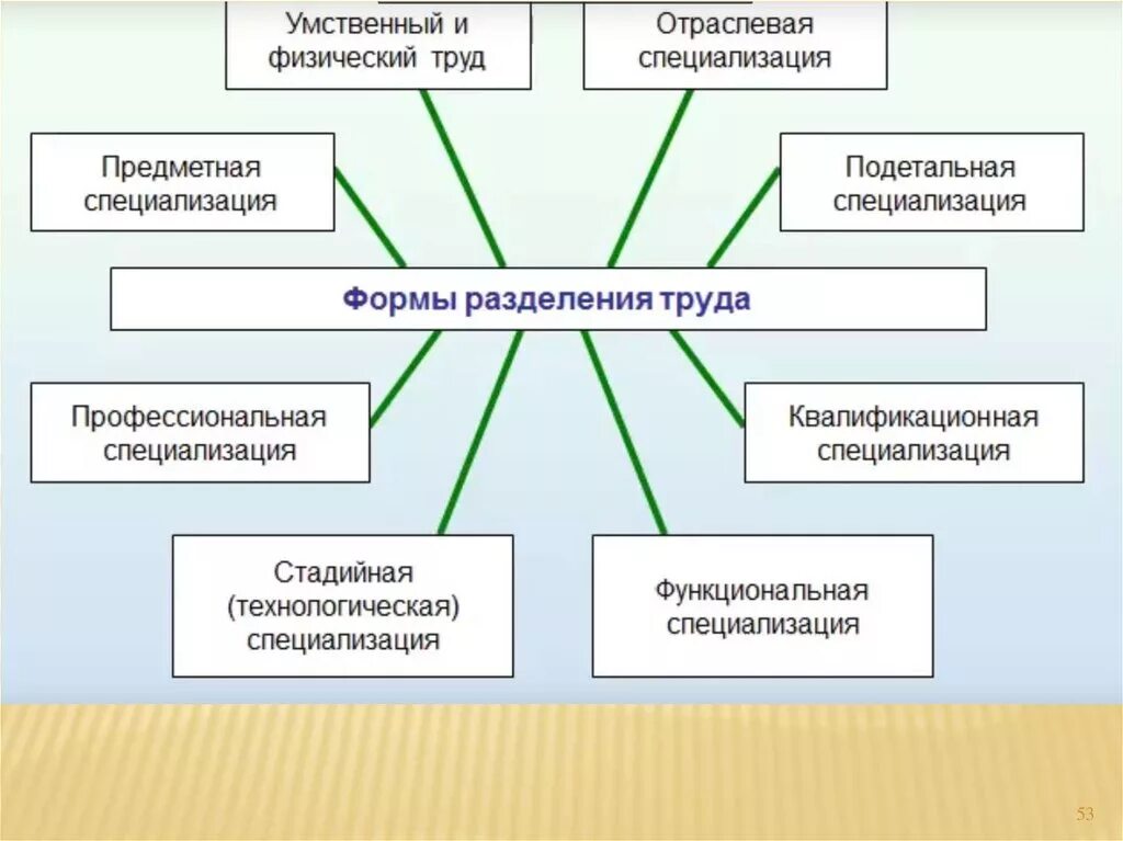 Разделение труда и специализация план. Разделение труда это в экономике. Примеры специализации и разделения труда. Разделение труда и специализация схема. Разделение труда роль в экономике