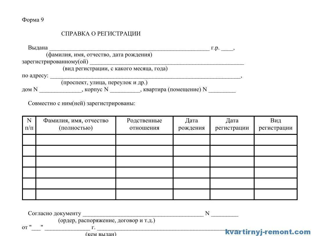 Справка о прописке по месту жительства форма 9. Справка о зарегистрированных лицах в квартире форма 9. Образец справки о составе семьи образец. Справка о регистрации по месту жительства и составе семьи форма 9.