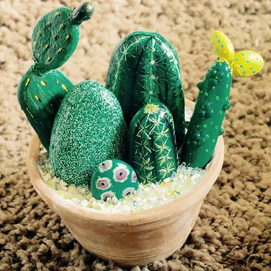 поделка кактус. поделка кактус. кактусы из камушков. кактус своими руками. Cactus crochet amigurumi.