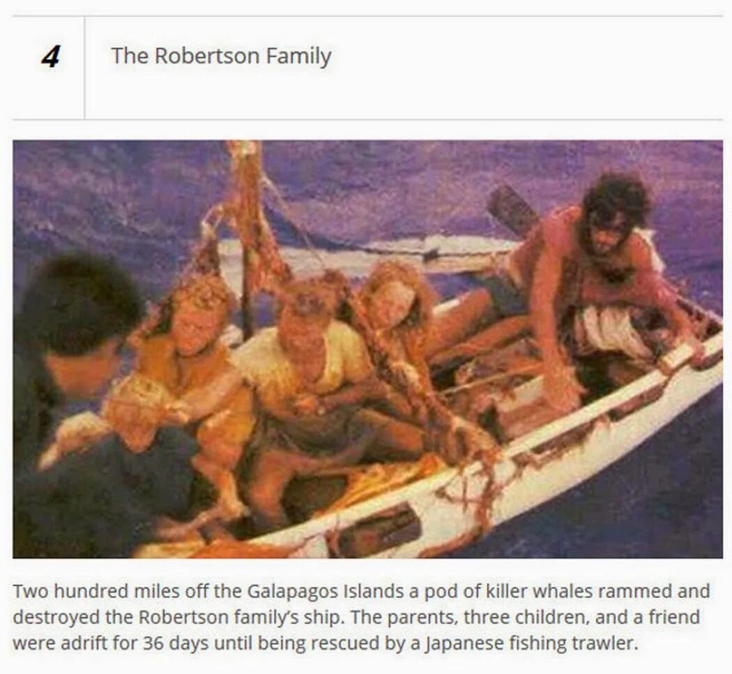 Истории выживших после. Семья Робертсонов в океане. Дугал Робертсон. Семья Робертсон кораблекрушения.