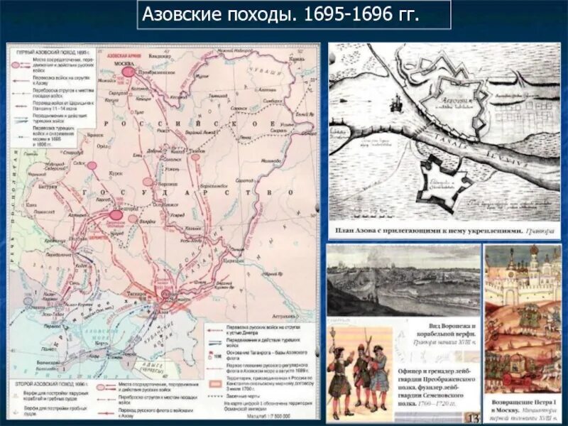 1 азовский поход карта. Азовские походы походы 1695, 1696. Карта Азовские походы 1695 1696. Азовский поход 1695 карта.