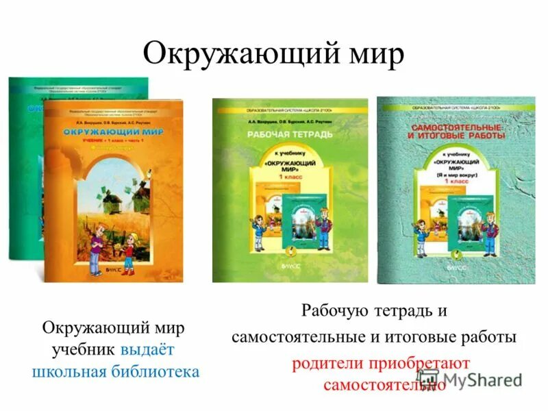 Урок в мире книг 1 класс