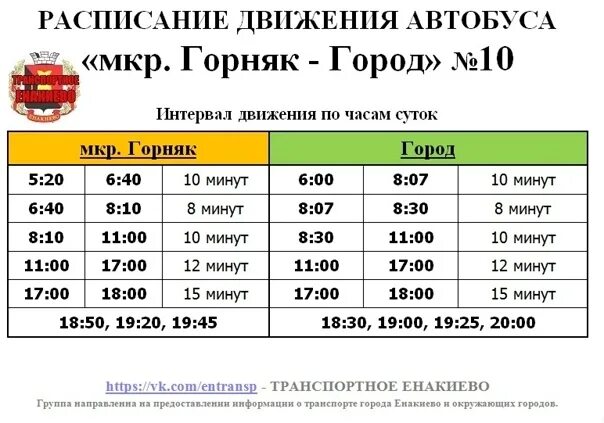 Расписание автобусов 10 в будни. Расписание автобусов Енакиево 10. Расписание автобусов 10. Расписание автобуса десятки. Расписание маршрутки десятки.