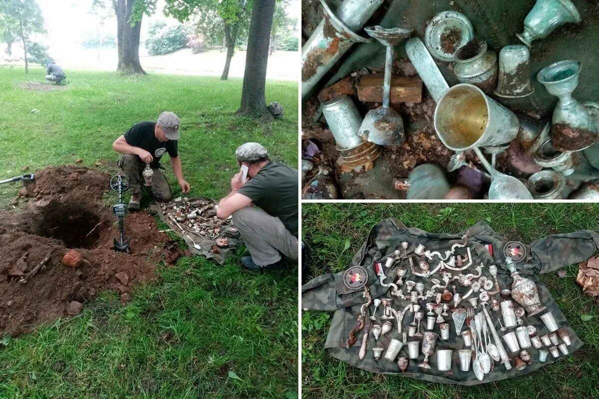 Человеки нашедшие клад. Зарытый клад. раскопки клада. нашел клад. клад на участке.