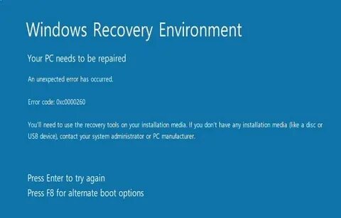 Windows recovery