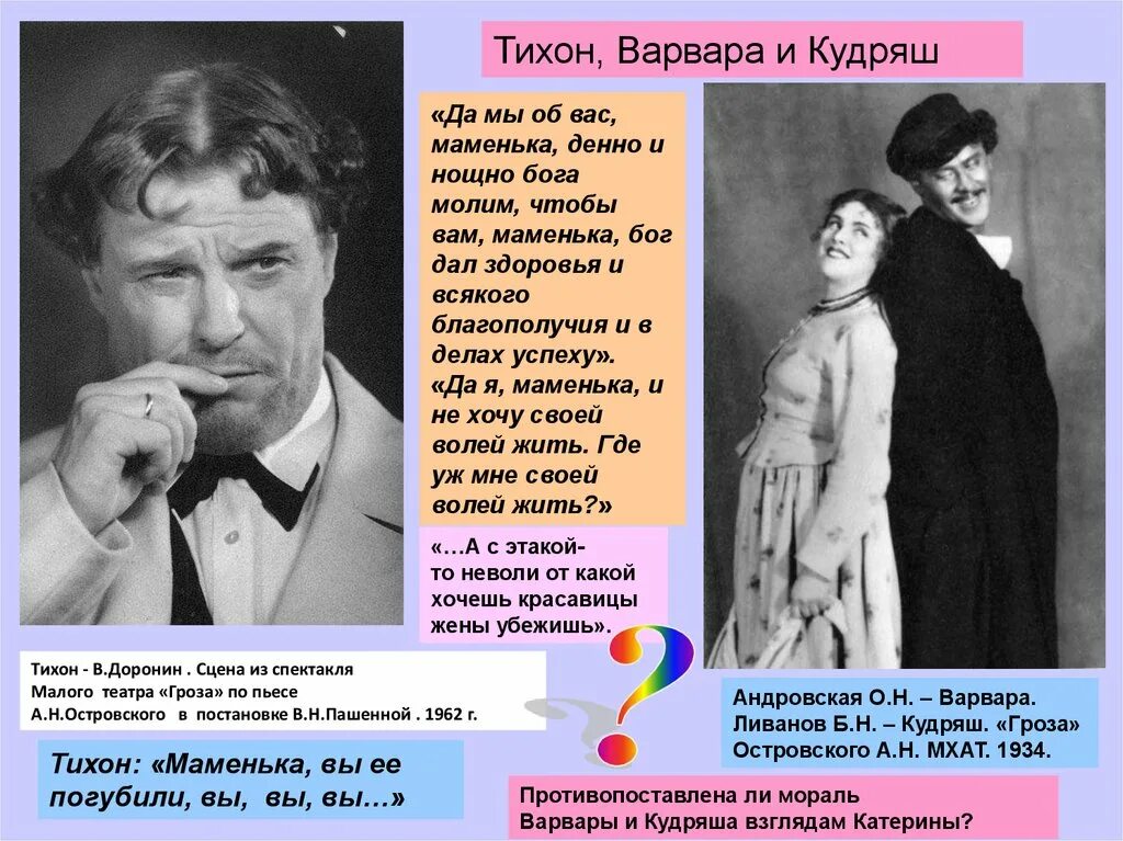 Цитаты тихона
