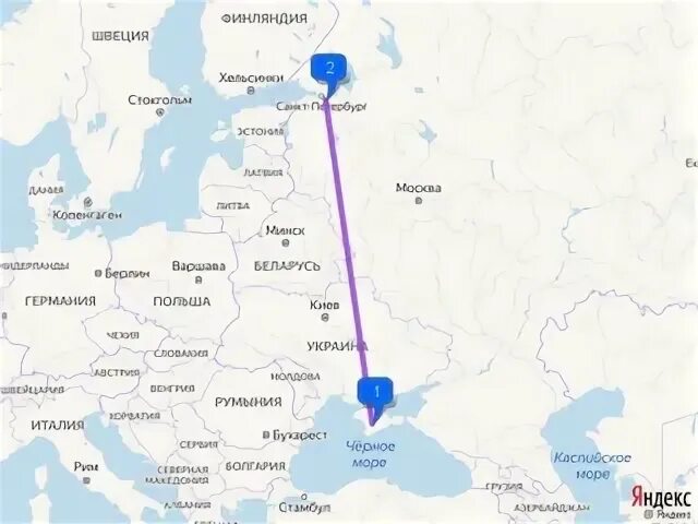 Воронеж питер расстояние