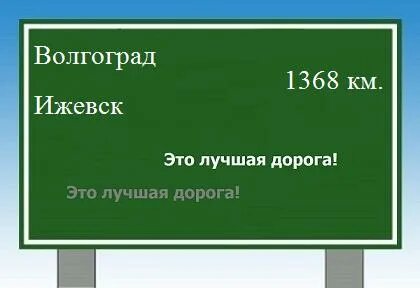 Ижевск волгоград расстояние