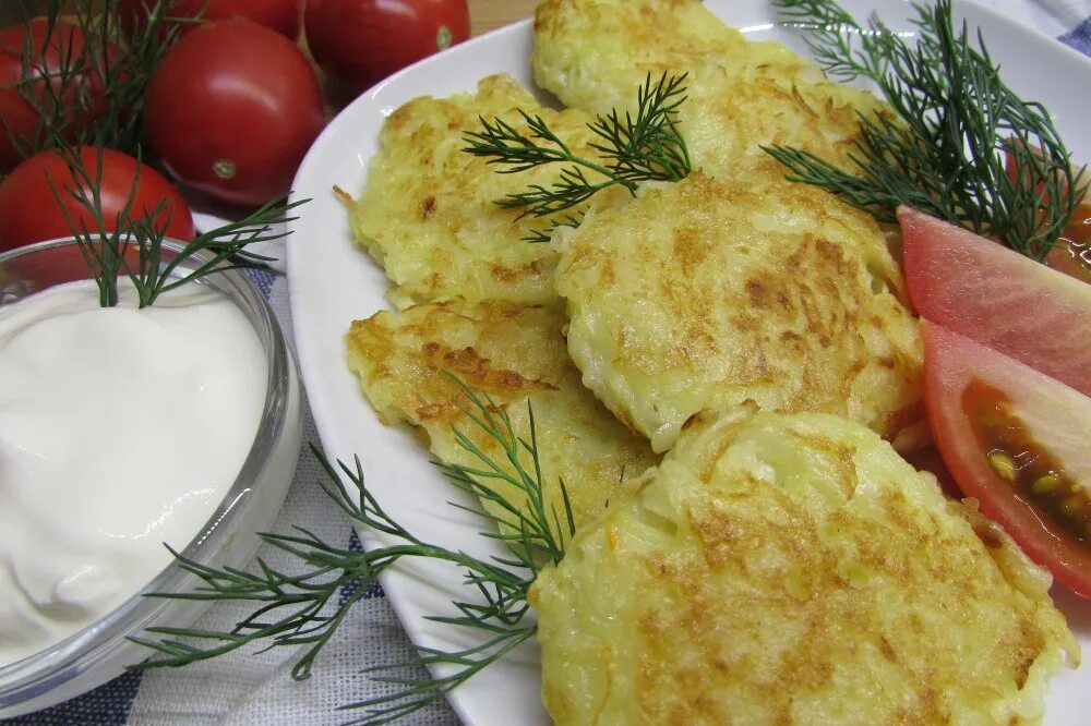 Рецепт драников картошка кабачок
