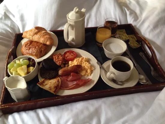 We made breakfast
