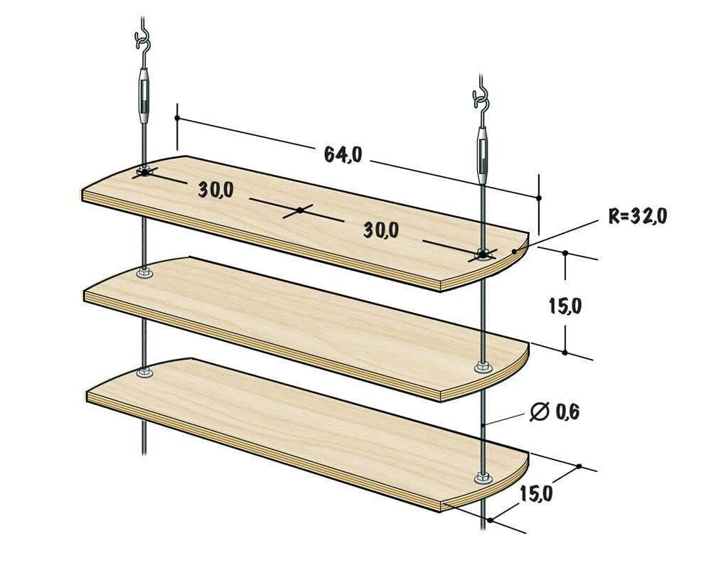 Почему полочка. Полка подвесная. Полки на тросах. Подвесные полочки. Размеры полки.