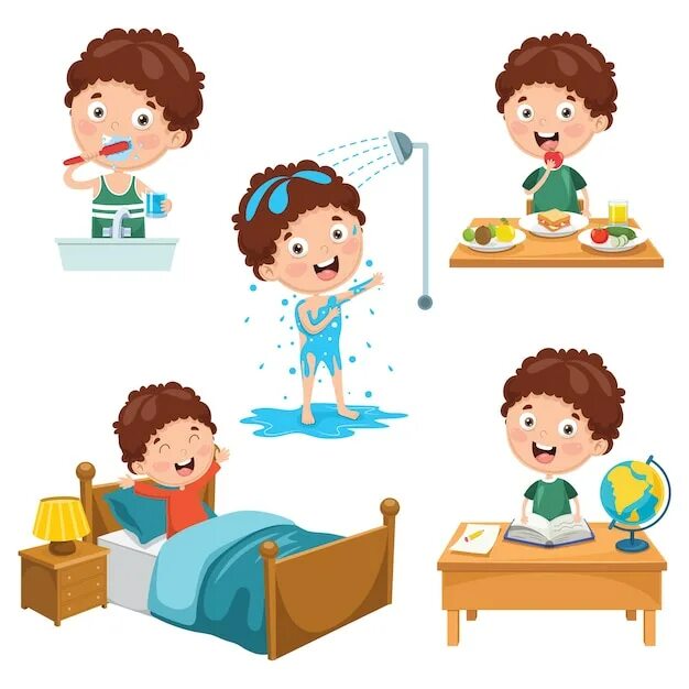 Get up have breakfast go to school. Утренняя рутина для детей. Иконки детские режим дня. Режим дня школьника клипарт. Значки распорядок дня.