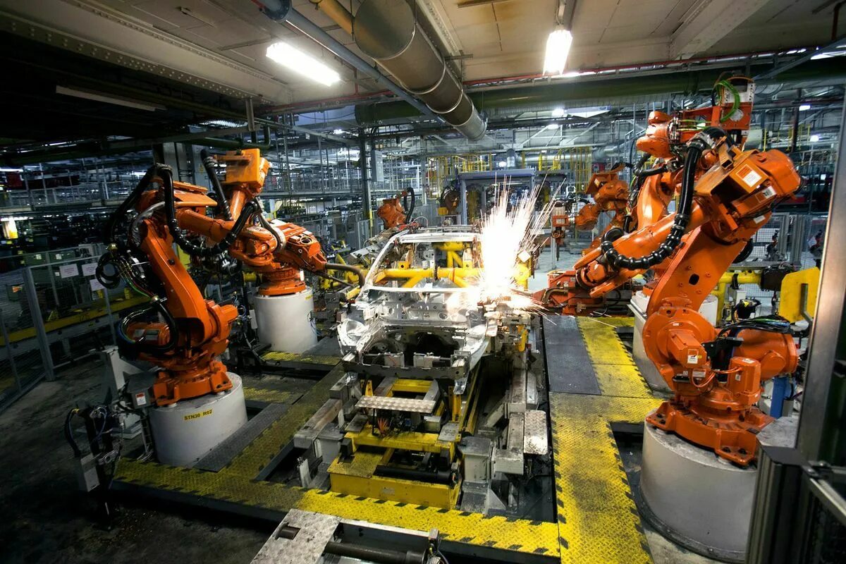 Производство в россии конец. Промышленные роботы. Обрабатывающая промышленность. Промышленное производство. Автоматизация производства.