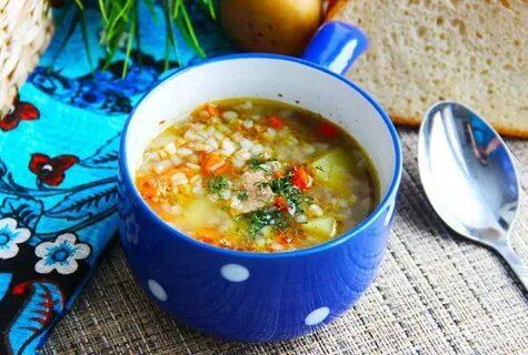 Суп из гречки с мясом
