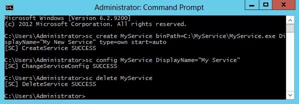 Sc config start disabled