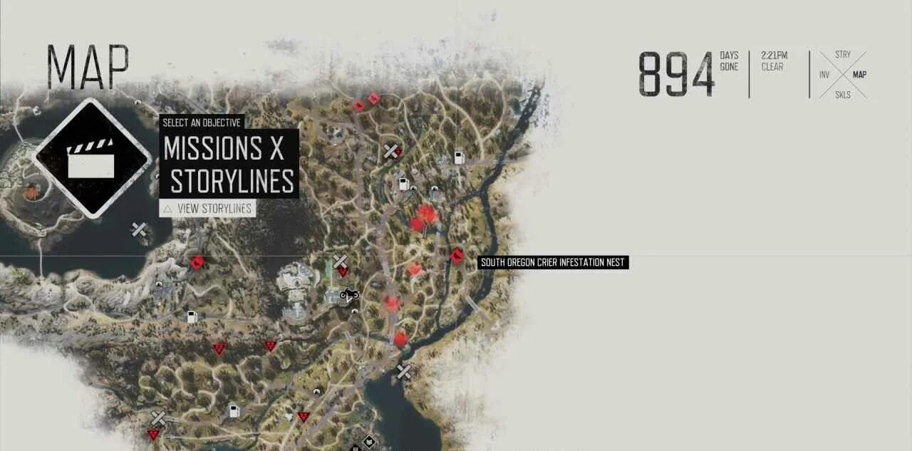 Карта days go. Days gone данные неро карта. базы неро days gone на карте. все гнезда в days gone.