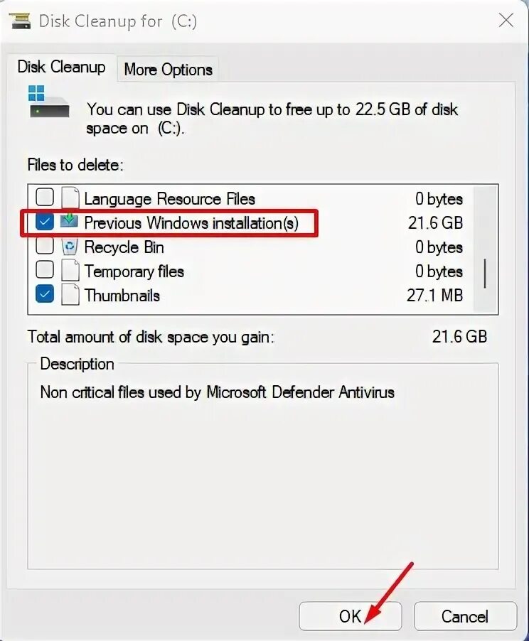 Как удалить папку windows old windows 11. Cara menghapus folder windows old disk cleanup.