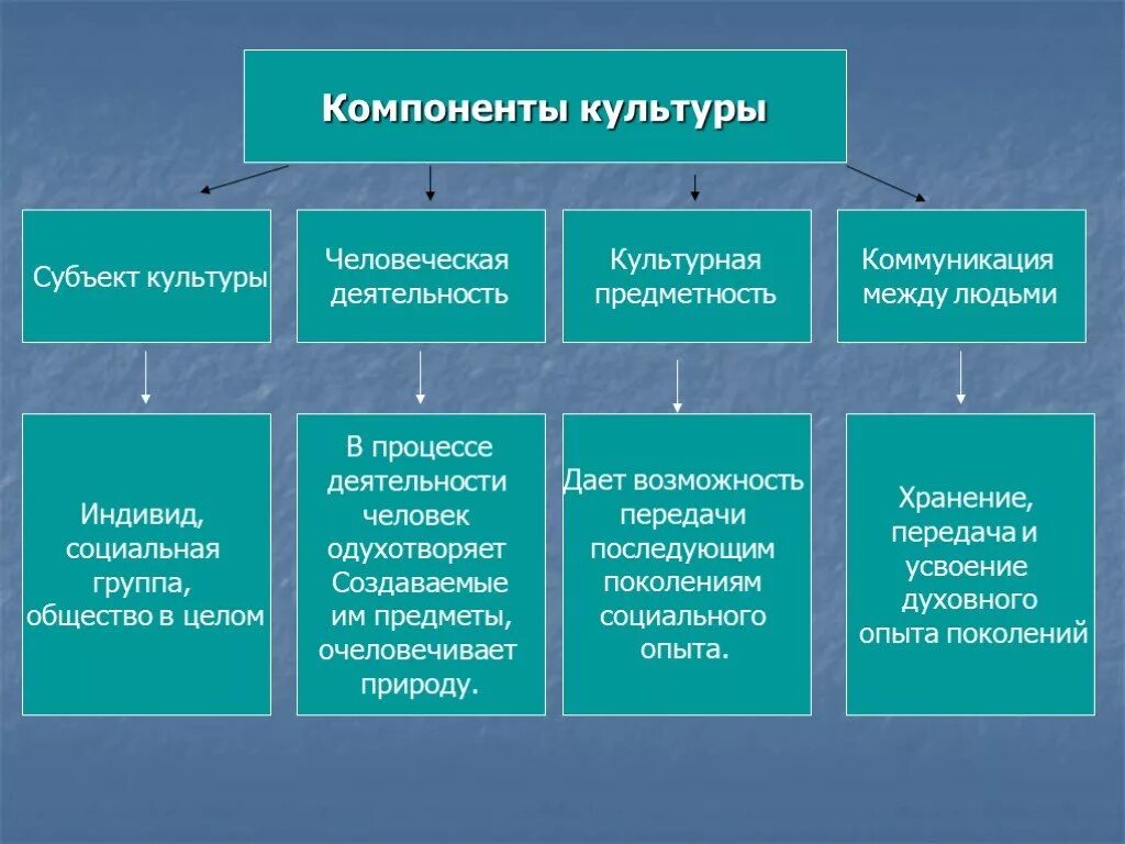 Какие области духовной культуры вы знаете. Компоненты культуры. Компоненты духовной культуры. Компоненты человеческой культуры. Компоненты культуры примеры.