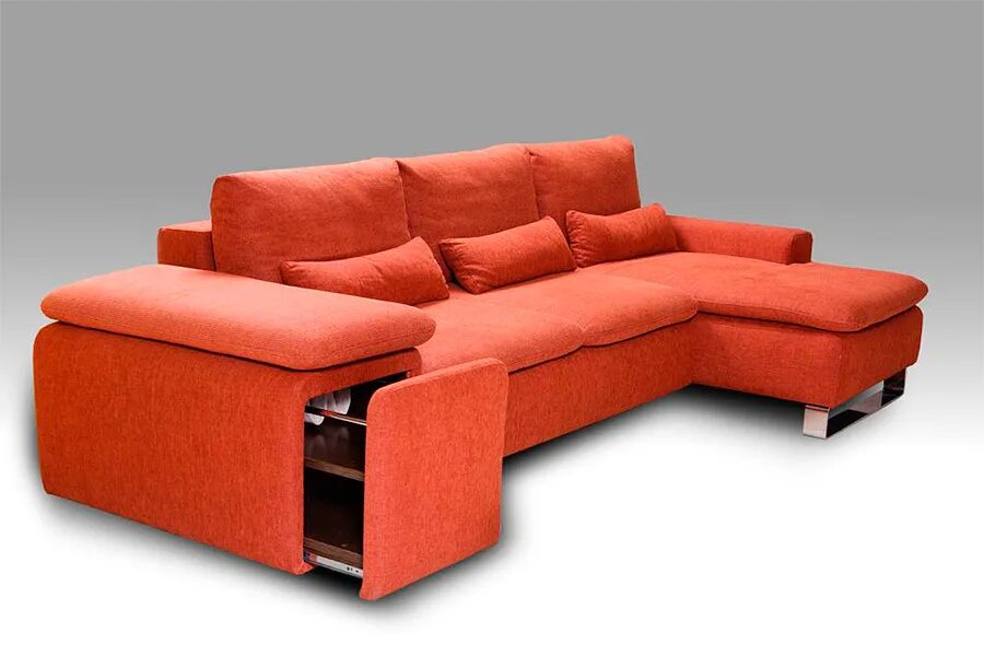 Угловой диван Рандеву. Диван угловой оранжевый. Угловой диван оранжевого цвета.