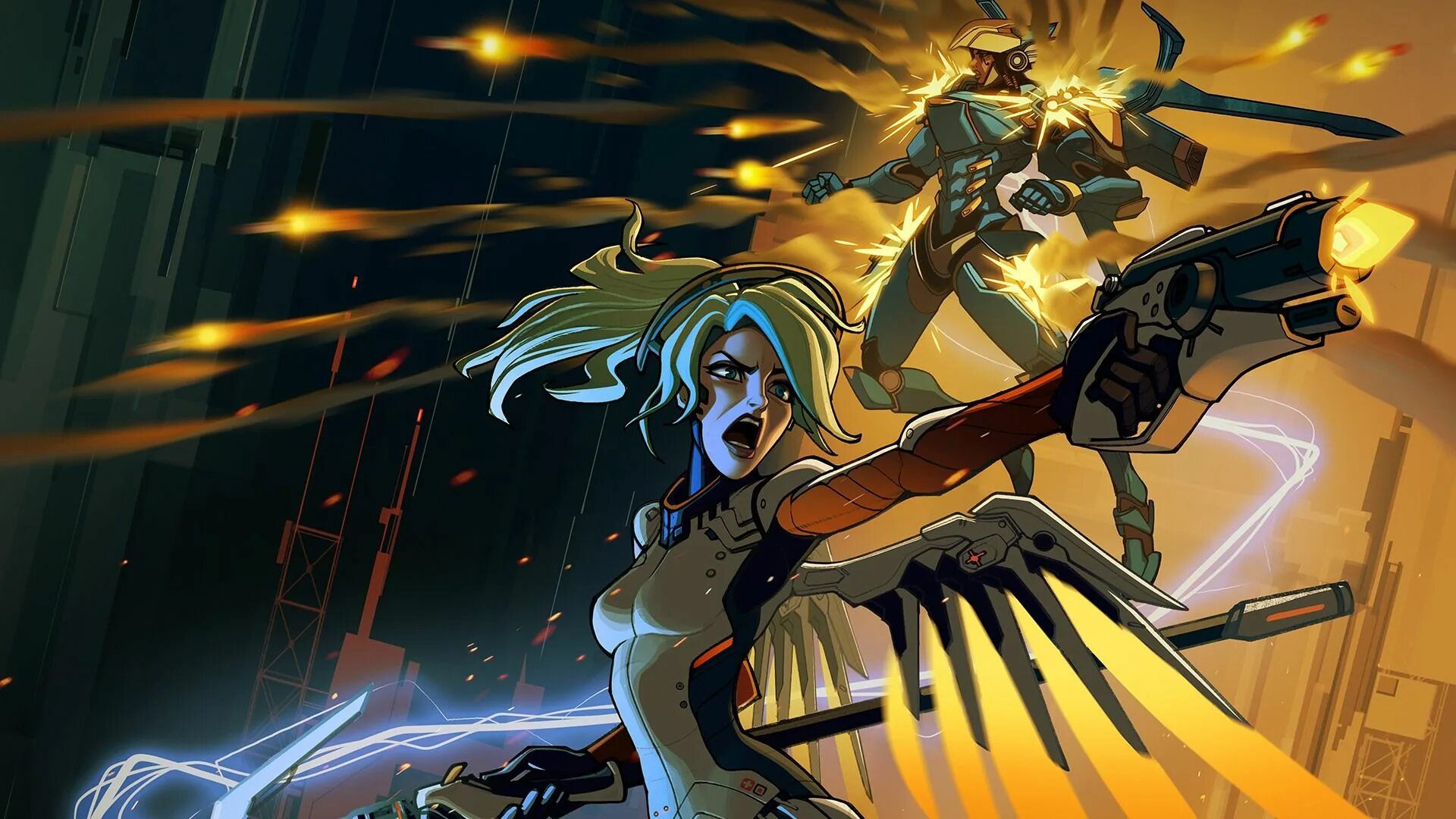 With mercy in broken elevator overwatch. Фарра овервотч. мерси овервотч арт. мерси овервотч 2. overwatch ангел и фарра.