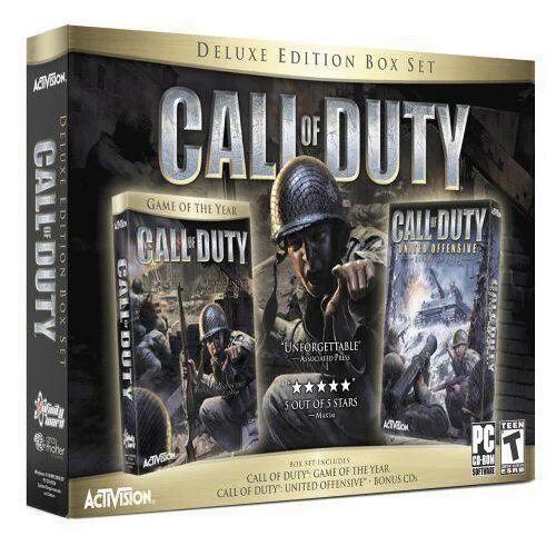 Call of duty deluxe edition. Call of duty 1 коллекция игрушек. игра set box. call of duty united offensive.