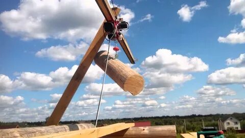 Подъемный механизм из дерева