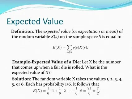Define expected a