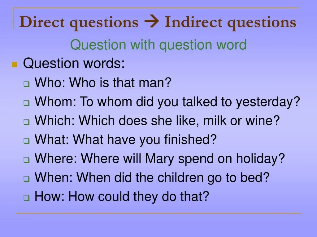 Direct order. Direct and indirect questions. Indirect questions правила. Direct и indirect questions в английском языке. Direct/indirect questions на русском.