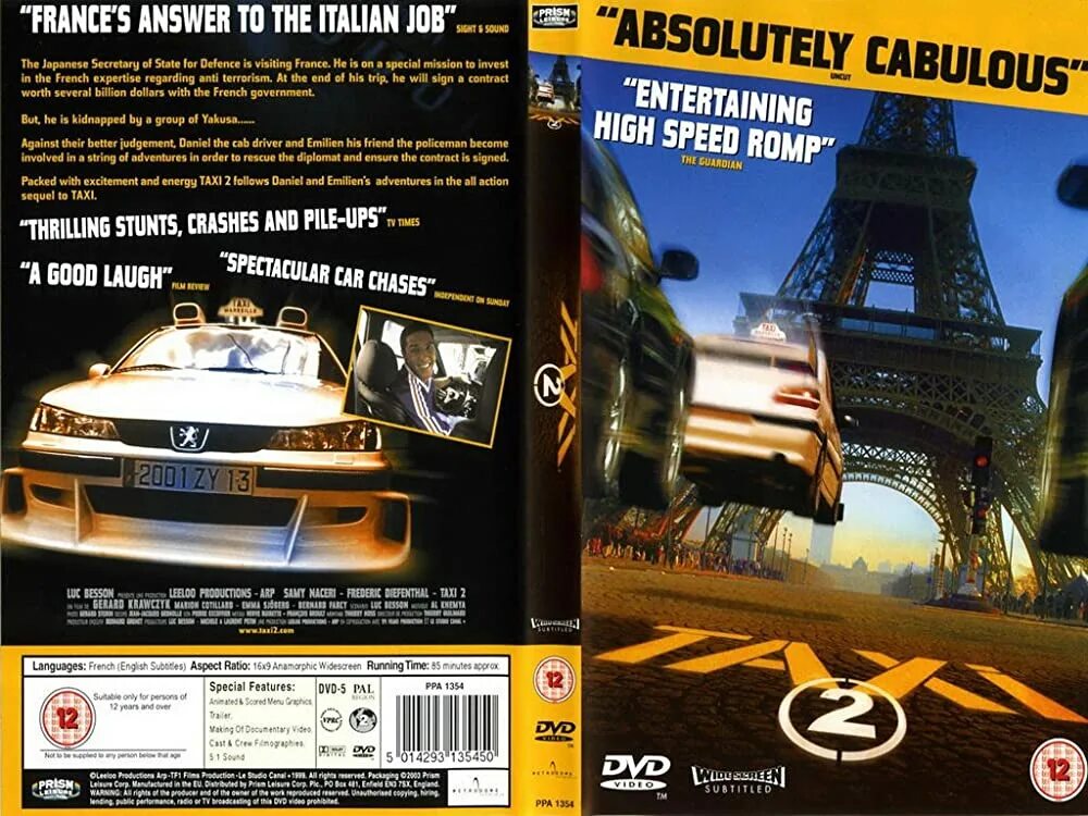 Taxi 2 Blu-ray. Такси 2 (2000) обложка. Такси 2 PS 2. Двд такси 2.