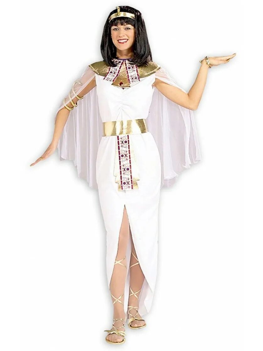 Details about Nefertiti Costume Adult Egyptian Queen Halloween Fancy Dress Hallo