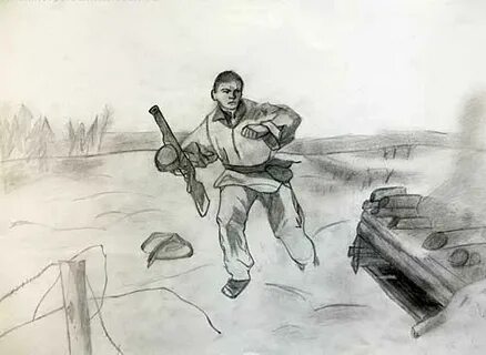 Как нарисовать александра матросова