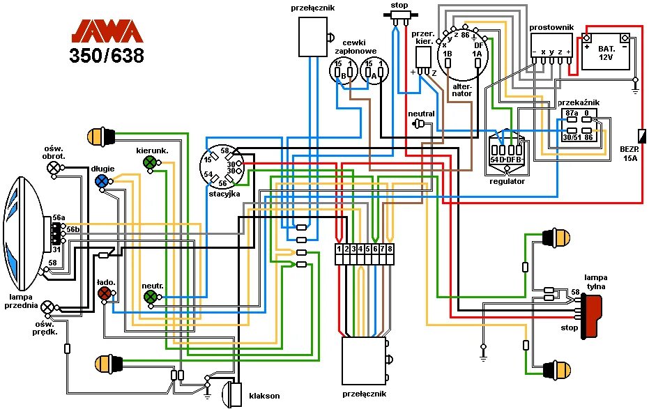 Схема электропроводки мотоцикла Ява 638. Схема зарядки Ява 638. Схема электрооборудования Ява 638 12в. Схема электрооборудования Ява 350 638.