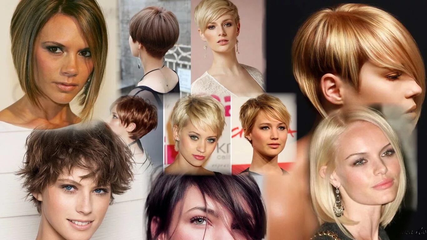 asymetrical short haircuts for round faces - Google Search Short straight hair, 