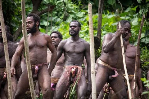 African tribesmen naked