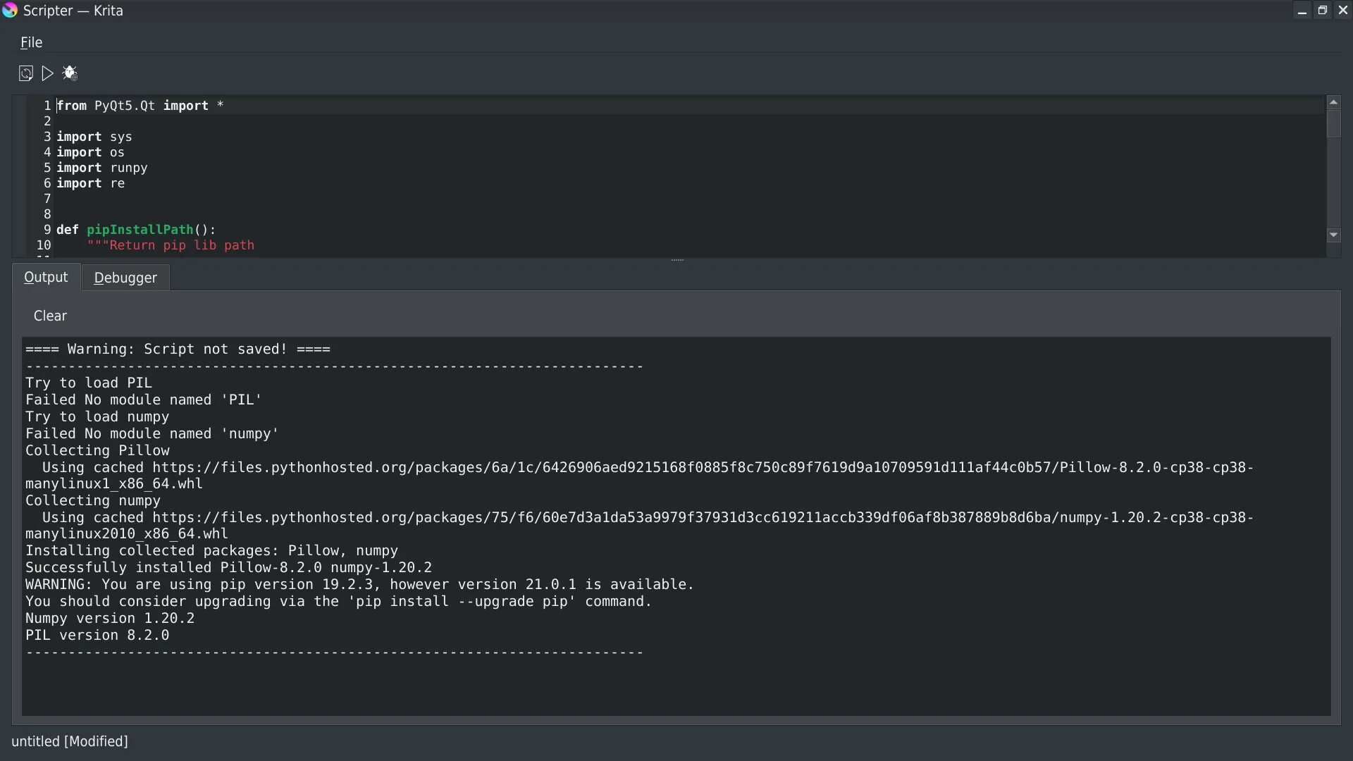 Pip install. Pip install Python. Pip install numpy. Pip install Pillow.