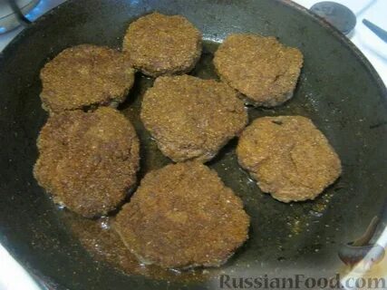 Котлеты из печени с рисом