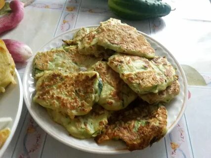 Кабачковые оладьи без масла