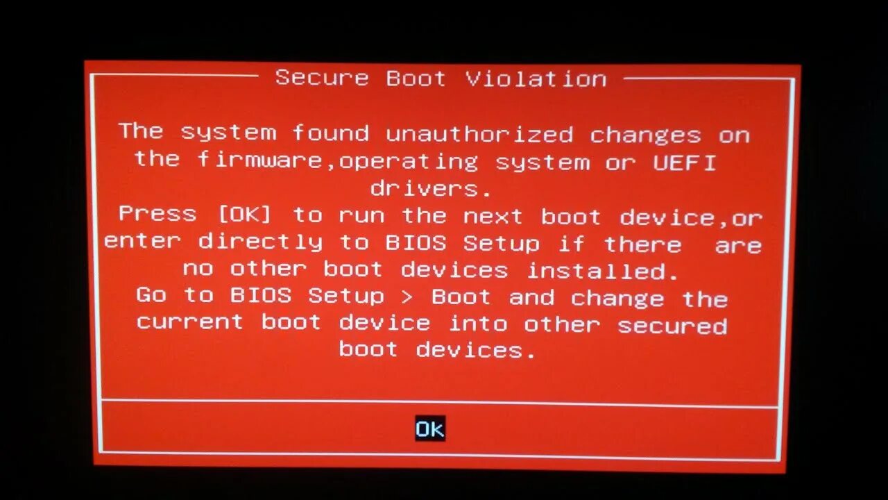 Ошибка безопасная загрузка не включена. UEFI secure Boot Violation. Secure Boot не поддерживается. Secure Boot Violation the System found unauthorized changes on the Firmware. Gigabyte hp61 как включить secure Boot.