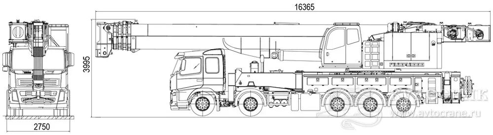 Кс 65713 1 автокад чертежи Автокран Ивановец КС-7474 (80 тонн) технические характеристики